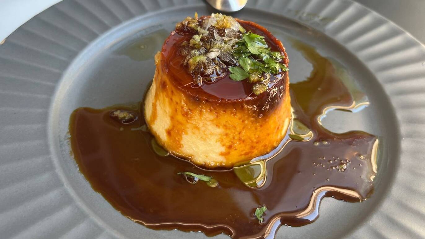 Flan de AOVE de la casa